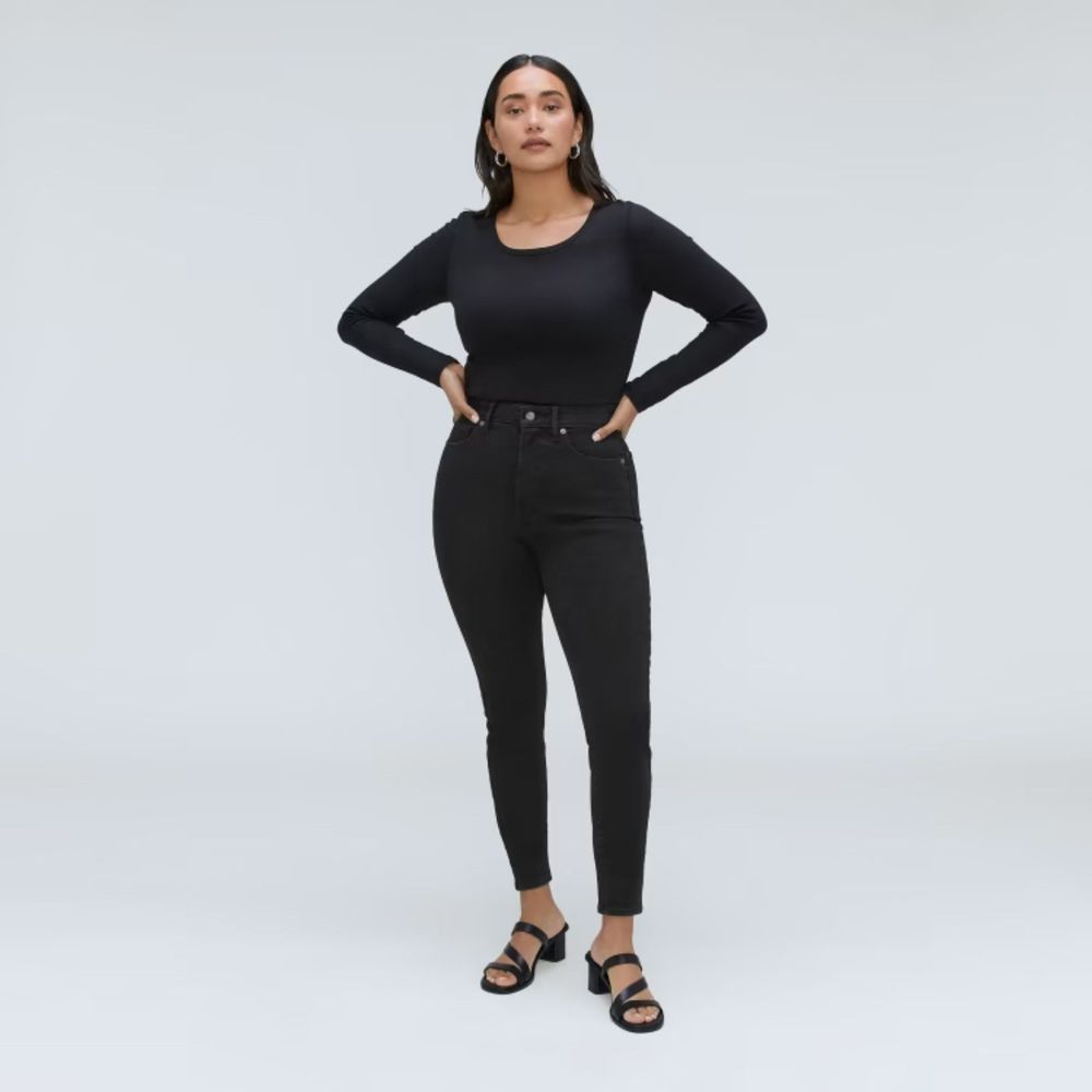NWT Everlane Jeans/ The Curvy Way-High® Skinny‎ CROP Jean Size 28 Eco-Friendly*